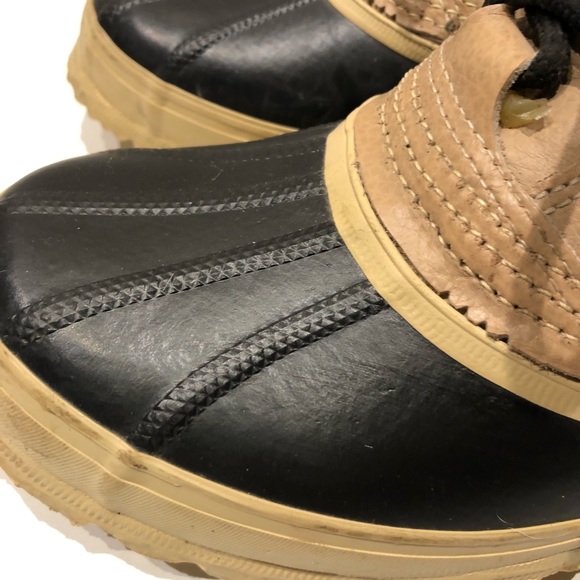 Sorel Womens Size 7 Manitou Duck Boots Hand Crafted Made Canada Natural Rubber - Picture 9 of 14